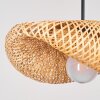Bauro lampada a sospensione intrecciata E27, paralume curvo, lunghezza 50 cm