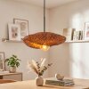 Bauro lampada a sospensione in bambù, paralume intrecciato, E27, lunghezza 40 cm