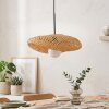 Bauro lampada a sospensione con paralume organico intrecciato, lunghezza 40 cm