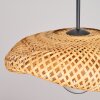 Bauro lampada a sospensione con paralume organico intrecciato, lunghezza 40 cm