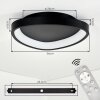 Rimon plafoniera LED da soffitto con telecomando, moderna Ø 36 cm per soggiorno