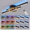 Narok plafoniera LED con telecomando, lampada da soffitto ad anello e barre