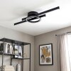 Narok plafoniera LED con telecomando, lampada da soffitto ad anello e barre