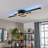 Narok plafoniera LED con telecomando, lampada da soffitto ad anello e barre