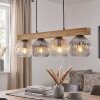 Ripoll lampadario a sospensione in legno a 4 luci E14, lunghezza 75 cm