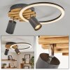 Velani plafoniera LED da soffitto a 2 luci con faretti orientabili e anello luminoso