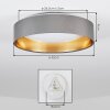 Kavon plafoniera LED rotonda moderna Ø 32 cm per soggiorno e camera da letto