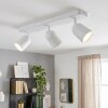 Lemak plafoniera LED con faretti orientabili, barra da soffitto a 3 luci GU10