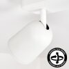 Lemak plafoniera LED con faretti orientabili, barra da soffitto a 3 luci GU10
