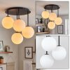 Gastor plafoniera a sfere, lampada da soffitto 4 luci E14 per soggiorno