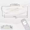 Narok plafoniera LED con telecomando ad anello, 23 Watt, 1900 Lumen