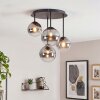 Chehalis plafoniera vintage a sfere, 4 luci, stile moderno retrò, ø 38 cm