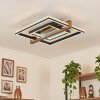 Selani plafoniera LED quadrata dimmerabile con telecomando, design piatto