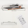 Selani plafoniera LED quadrata dimmerabile con telecomando, design piatto