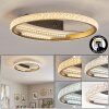 Calista plafoniera LED da soffitto Ø 29,5 cm, anello moderno sfaccettato
