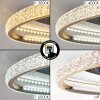 Calista plafoniera LED da soffitto Ø 29,5 cm, anello moderno sfaccettato