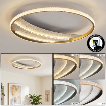 Calista plafoniera LED moderna rotonda Ø 52 cm con luce selezionabile