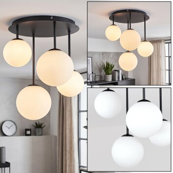 Chehalis plafoniera a sfere 4 luci G9, lampada da soffitto a globi