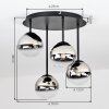 Chehalis plafoniera a sfere vintage, lampada da soffitto 4 luci Ø 35 cm G9