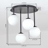 Chehalis plafoniera a sfere 4 luci G9, lampada da soffitto moderna vintage