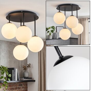 Chehalis plafoniera a sfere 4 luci G9, lampada da soffitto moderna vintage