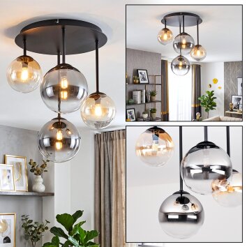 Chehalis plafoniera a sfere 4 luci G9, lampada da soffitto vintage