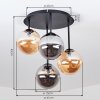 Chehalis plafoniera a sfere 4 luci ø 41 cm, design vintage per soggiorno