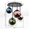 Chehalis plafoniera a sfere, lampada da soffitto a 4 luci G9 Ø 38 cm