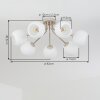 Koyoto plafoniera a sfere 7 luci ø 82 cm, design retrò per soggiorno