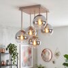 Koyoto plafoniera a 5 luci con sfere sospese E14, stile vintage moderno