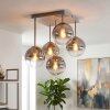 Gastor plafoniera a sfere 5 luci, lampada da soffitto vintage E14 ø 37 cm