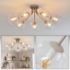 Plafoniera Koyoto a sfere, 7 luci E14, Ø 82 cm, stile boho vintage