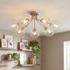 Plafoniera Koyoto a sfere, 7 luci E14, Ø 82 cm, stile boho vintage