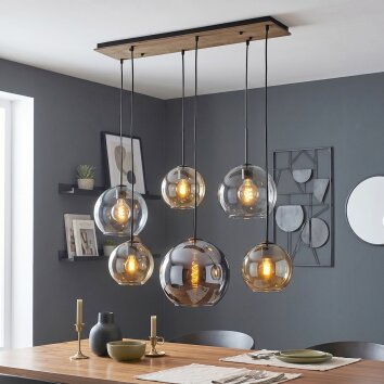 Koyoto lampadario a sospensione a 6 luci E27 con sfere per sala da pranzo