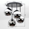 Koyoto plafoniera a 4 luci con sfere E14 per soggiorno, stile vintage