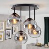 Koyoto plafoniera vintage a 4 luci con sfere per soggiorno, attacco E14 ø 38 cm