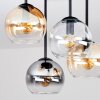 Koyoto plafoniera da soffitto a 4 luci con sfere E14 Ø38 cm, stile vintage retrò