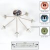 Koyoto plafoniera a sfere 7 luci, lampada da soffitto ø 82 cm per soggiorno