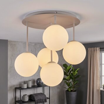 Chehalis plafoniera a sfere G9 5 luci, lampada da soffitto moderna ø 45 cm