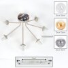 Gastor plafoniera a sfere 7 luci E14 Ø 82 cm per soggiorno e sala da pranzo