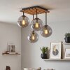 Gastor plafoniera a 4 luci con sfere, stile boho vintage per soggiorno