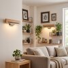 Inzino applique LED da parete in legno, barra luminosa set da 2 per soggiorno