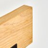 Inzino applique LED da parete in legno, barra luminosa set da 2 per soggiorno