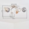 Chehalis plafoniera a sfere G9 6 luci, lampada da soffitto ø 58 cm