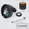 Tallaboa applique da parete orientabile con fessure simmetriche, attacco E14