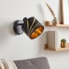 Alsen applique da parete interno E14 con paralume a fessure, spot inclinabile