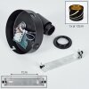 Alsen applique da parete interno E14 con paralume a fessure, spot inclinabile
