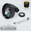 Alsen applique da parete con fessure simmetriche, spot orientabile E14