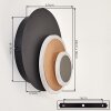 Lemik applique LED da parete per interni, set da 2, regolabile, luce indiretta