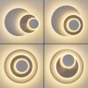 Applique LED moderna Lemik ad anelli concentrici, regolabile, 3000 Kelvin bianco caldo